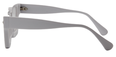 Afro Motif Women  Eyeglasses: Zainab - White  - SpecSMART Eye Clinic (Side View)